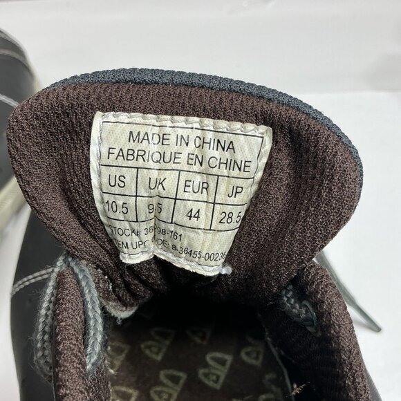 Brunswick Mens Bowling Shoes Size 10.5 Black With White Stitching - Picture 3 of 7